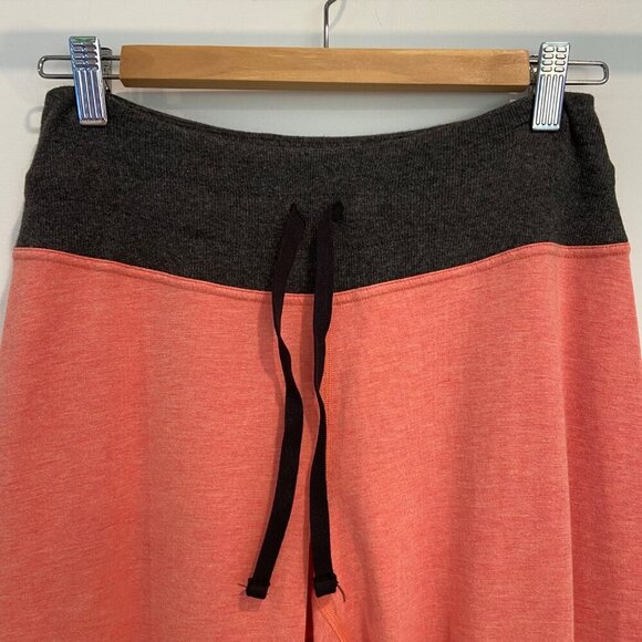 Karma Womens Coral & Charcoal Joggers With Drawstring Waist yoga loungewear cozy - Picture 4 of 9